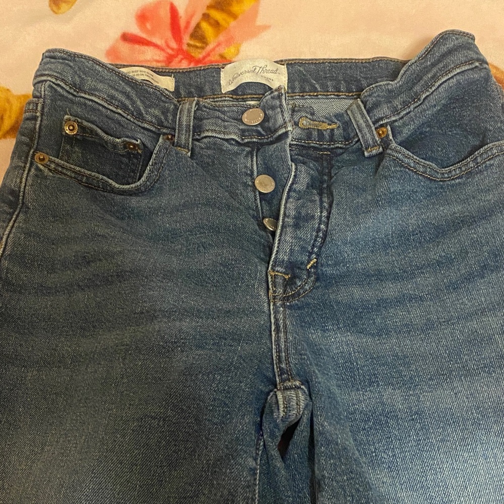 Blue jeans denim mid rise